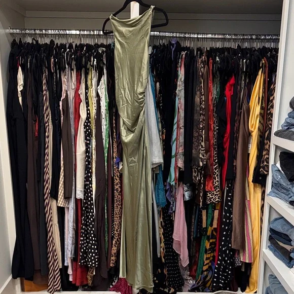 Reformation Olive Green Maxi Dress - Picture 1 of 3